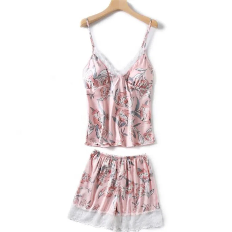 China market wholesale camisole shorts suit nighty sleepwear satin pajamas women
China market wholesale camisole shorts suit nighty sleepwear satin pajamas women