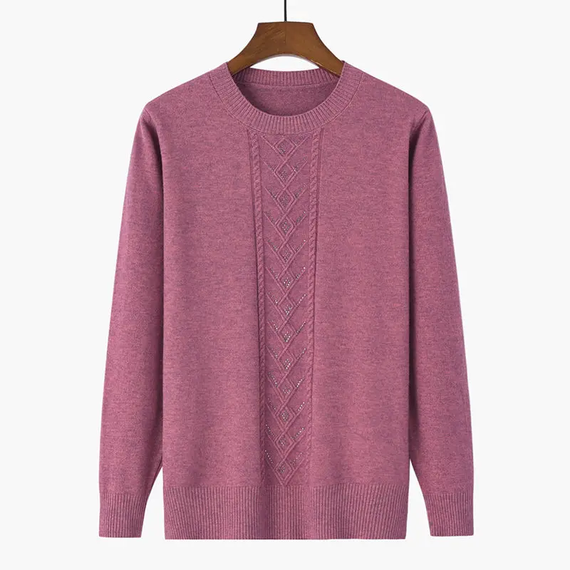 Middle-aged Womens Sweaters Pullovers Autumn Winter Mother Clothing Cashmere Sweater Round Neck Knitted Bottoming Shirt E436
Middle-aged Womens Sweaters Pullovers Autumn Winter Mother Clothing Cashmere Sweater Round Neck Knitted Bottoming Shirt E436