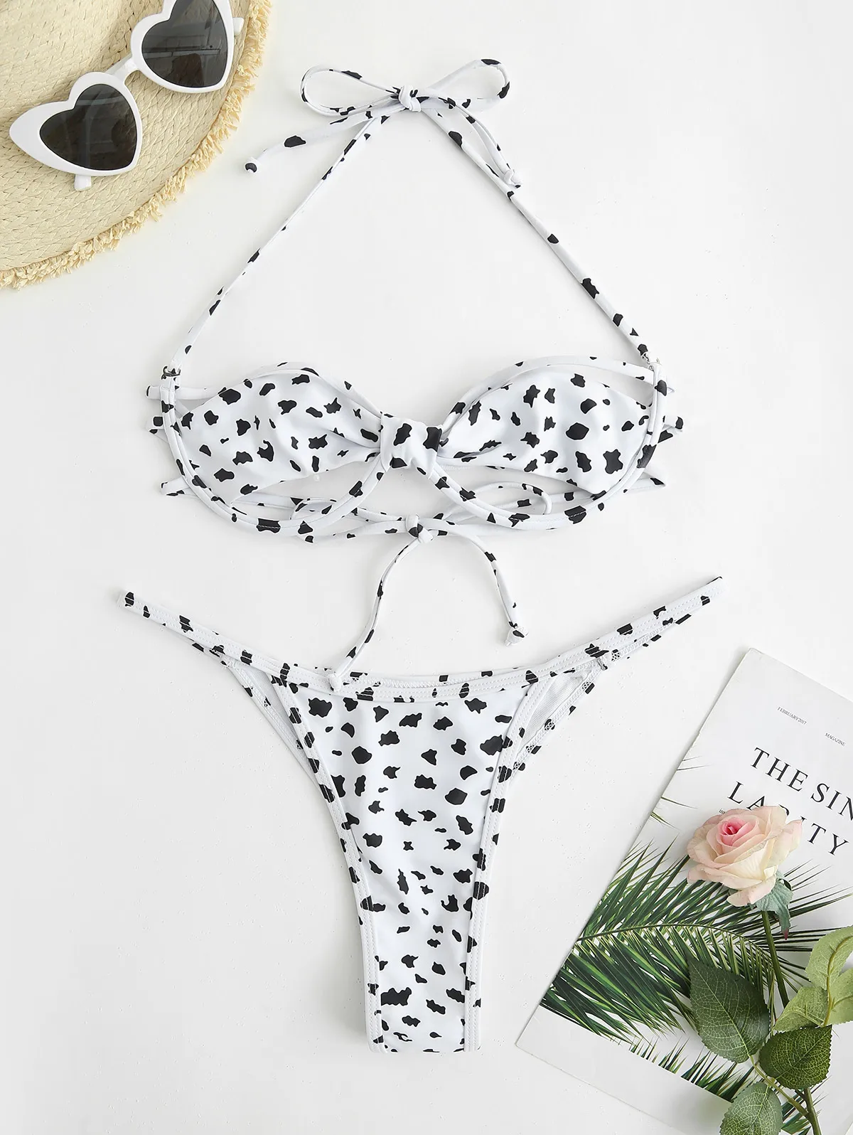 Zaful Animal Spots Underwire Bathing Suit Open Cup Swim Wear Bandeau Bikini Floss Cheetah Print High Leg Swimsuit 2022 Women
Zaful Animal Spots Underwire Bathing Suit Open Cup Swim Wear Bandeau Bikini Floss Cheetah Print High Leg Swimsuit 2022 Women