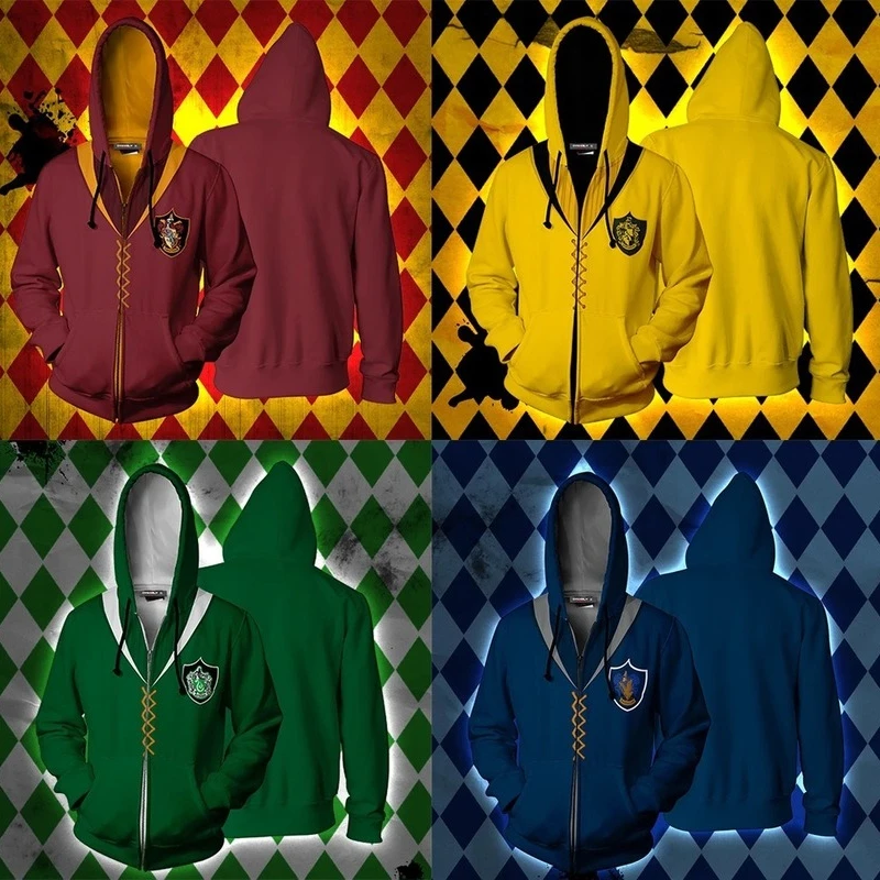 Magic School Wizards Cosplay Zip Hooded Sweater Slytherin Sweater Jacket Cosplay Costume Top
Magic School Wizards Cosplay Zip Hooded Sweater Slytherin Sweater Jacket Cosplay Costume Top