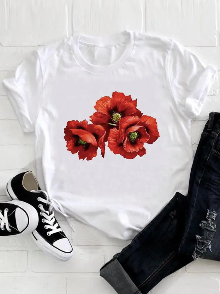 Футболка женская с цветочным принтом, милый топ с коротким рукавом, с графическим принтом, в стиле 90-х, модная одежда на весну и лето
Футболка женская с цветочным принтом, милый топ с коротким рукавом, с графическим принтом, в стиле 90-х, модная одежда на весну и лето