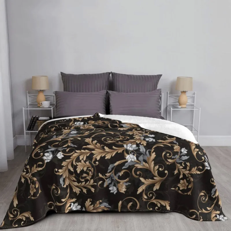 Baroque Flowers Blanket Fleece Decoration Multi-function Super Warm Throw Blankets for Bedding Office Bedding Throws
Baroque Flowers Blanket Fleece Decoration Multi-function Super Warm Throw Blankets for Bedding Office Bedding Throws