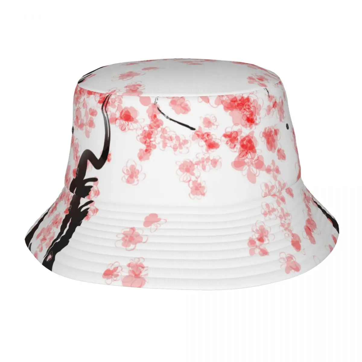 

Japanese Cherry Blossom Outdoor Fisherman Cap Beach Hats SunCaps Men Women Bucket Hat Panama Hats Bob Hats For Women