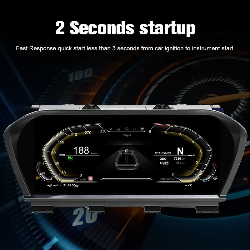 Цифровая приборная панель для BMW F20 F52 F22 F45 X1 F48 F49 X2 F39 10-дюймовая спидометра