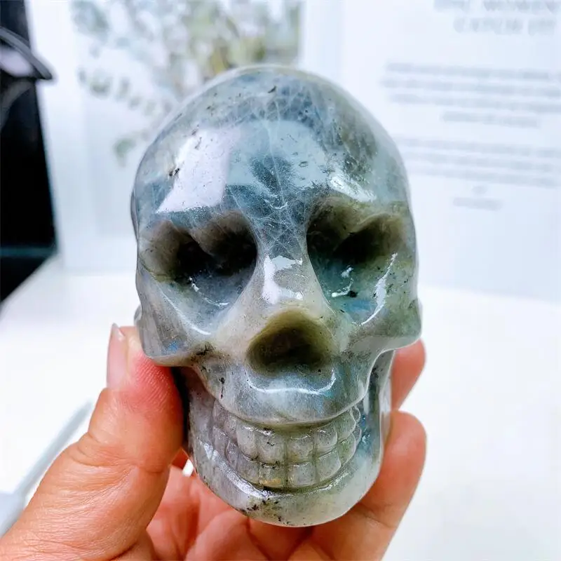 10cm Natural Labradorite Skull Carving Polished Statue Healing Fengshui Reiki Gemstone Crafts For Wicca Decoration 1pcs
10cm Natural Labradorite Skull Carving Polished Statue Healing Fengshui Reiki Gemstone Crafts For Wicca Decoration 1pcs