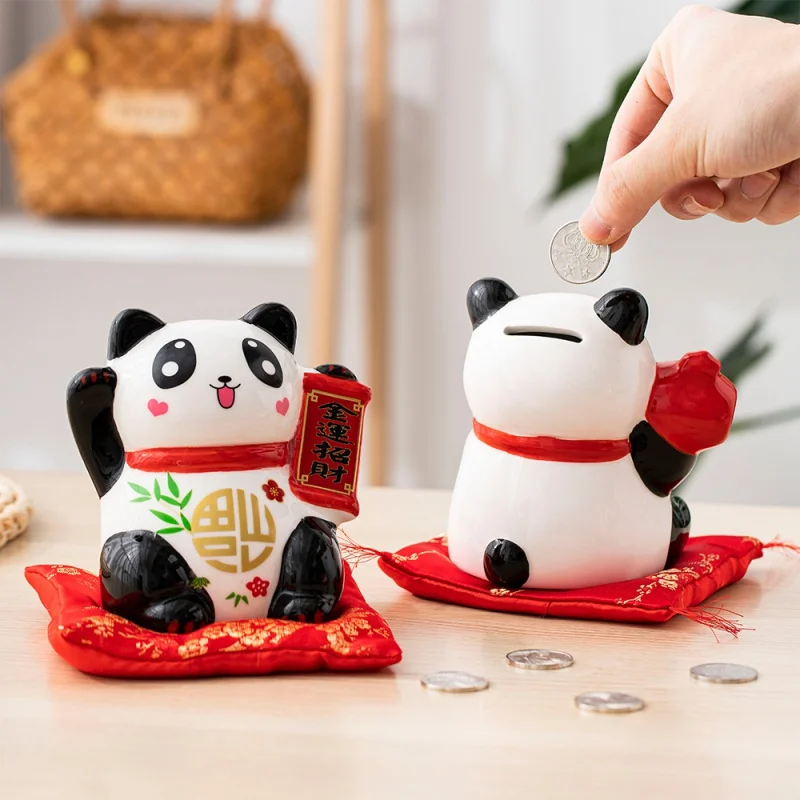 Cute Panda Ceramics Piggy Bank Child Safety Piggy Bank Nordic Living Room Home Decoration Coin Storage Bedroom Decoration Gift
Cute Panda Ceramics Piggy Bank Child Safety Piggy Bank Nordic Living Room Home Decoration Coin Storage Bedroom Decoration Gift