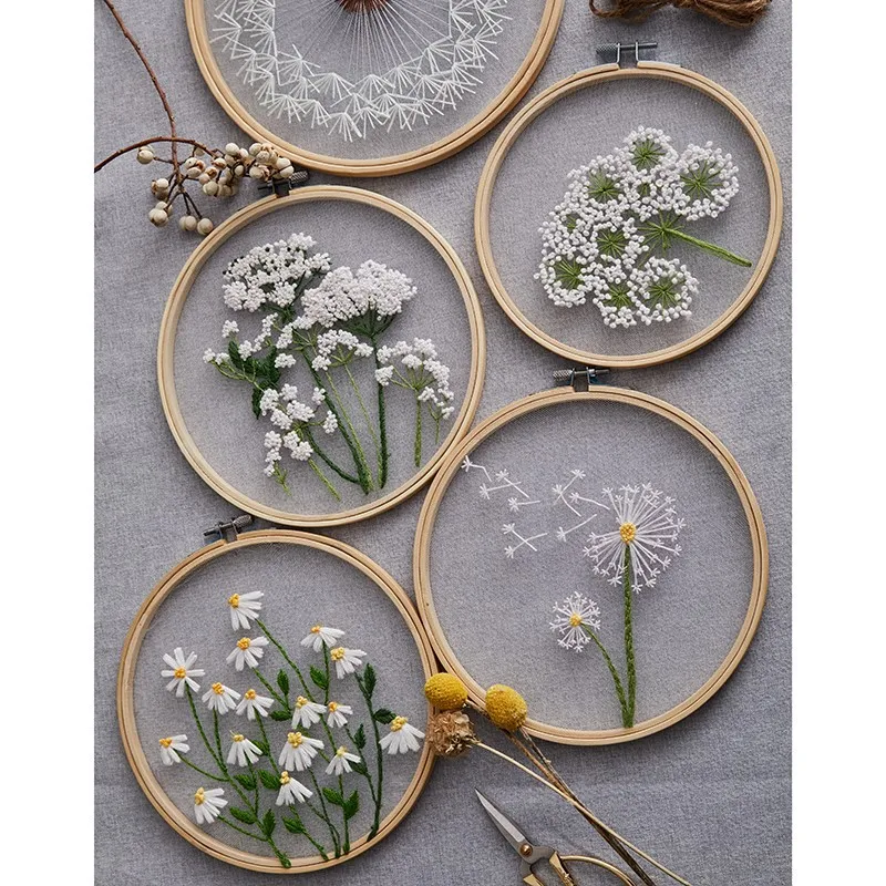DIY Mesh Embroidery Material Pack European Transparent Embroidery French Flower Embroidery DIY Homemade Gifts Novelty Gifts
DIY Mesh Embroidery Material Pack European Transparent Embroidery French Flower Embroidery DIY Homemade Gifts Novelty Gifts