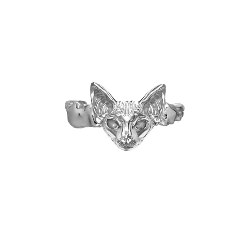 Fashion Simple Adjustable Cat Rings Silver Color Cat Head Rings for Women Girl's Fine Jewelry Gifts
Fashion Simple Adjustable Cat Rings Silver Color Cat Head Rings for Women Girl's Fine Jewelry Gifts