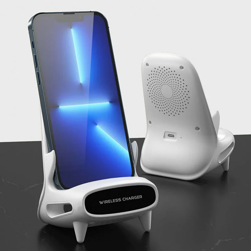 Universal Wireless Chargers with Loudspeaker Holder Desktop 15W Fast Charge for iPhone 13 12 11 Pro Max Xiaomi 12 Pro Samsung
Universal Wireless Chargers with Loudspeaker Holder Desktop 15W Fast Charge for iPhone 13 12 11 Pro Max Xiaomi 12 Pro Samsung