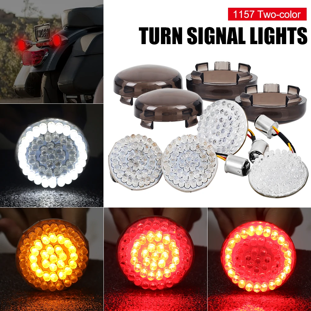 2" LED 1157 Turn Signal Front and Rear 72LED Lamp Insert Smoked Lens Motorcycle Headlight Driving Lamp Turn Signal Accessories
2" LED 1157 Turn Signal Front and Rear 72LED Lamp Insert Smoked Lens Motorcycle Headlight Driving Lamp Turn Signal Accessories