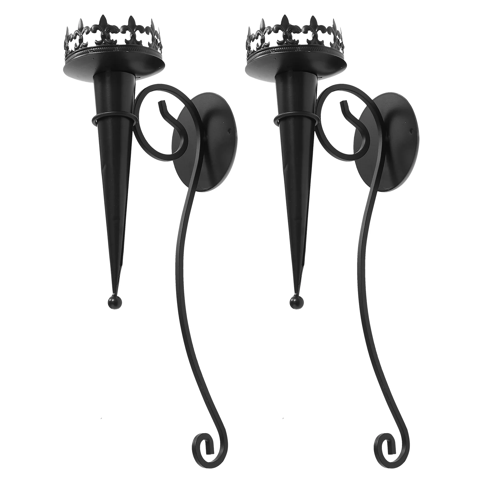 2 Pcs Wall Hanging Holder Home Ornaments Iron Adornments Cone Stand Decorate Retro Candlesticks Holders Rustic Pedestal
2 Pcs Wall Hanging Holder Home Ornaments Iron Adornments Cone Stand Decorate Retro Candlesticks Holders Rustic Pedestal