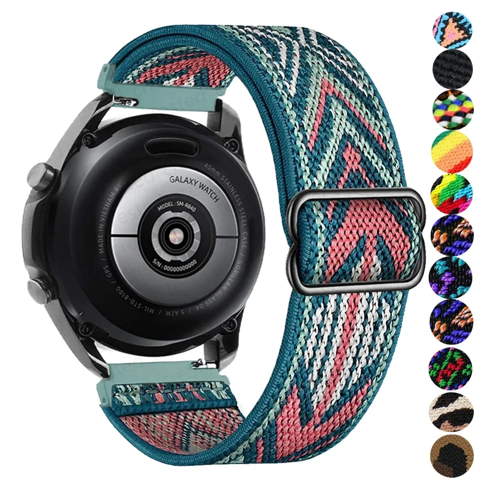 Ремешок нейлоновый для Samsung Galaxy watch 5/4/4 classic/5 PRO/45 мм/40 мм/46 мм/Active 2/Gear S3, эластичный браслет Amazfit GTS/2/3/2e/Bip
Ремешок нейлоновый для Samsung Galaxy watch 5/4/4 classic/5 PRO/45 мм/40 мм/46 мм/Active 2/Gear S3, эластичный браслет Amazfit GTS/2/3/2e/Bip