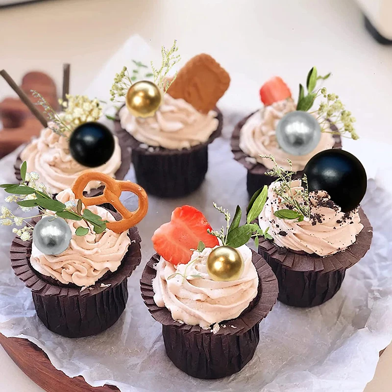 10Pcs Cake Topper Gold Silver Ball Beads Christmas Supplies Happy Birthday Decor Cake Topper DIY Ball Birthday Party Decoration
10Pcs Cake Topper Gold Silver Ball Beads Christmas Supplies Happy Birthday Decor Cake Topper DIY Ball Birthday Party Decoration