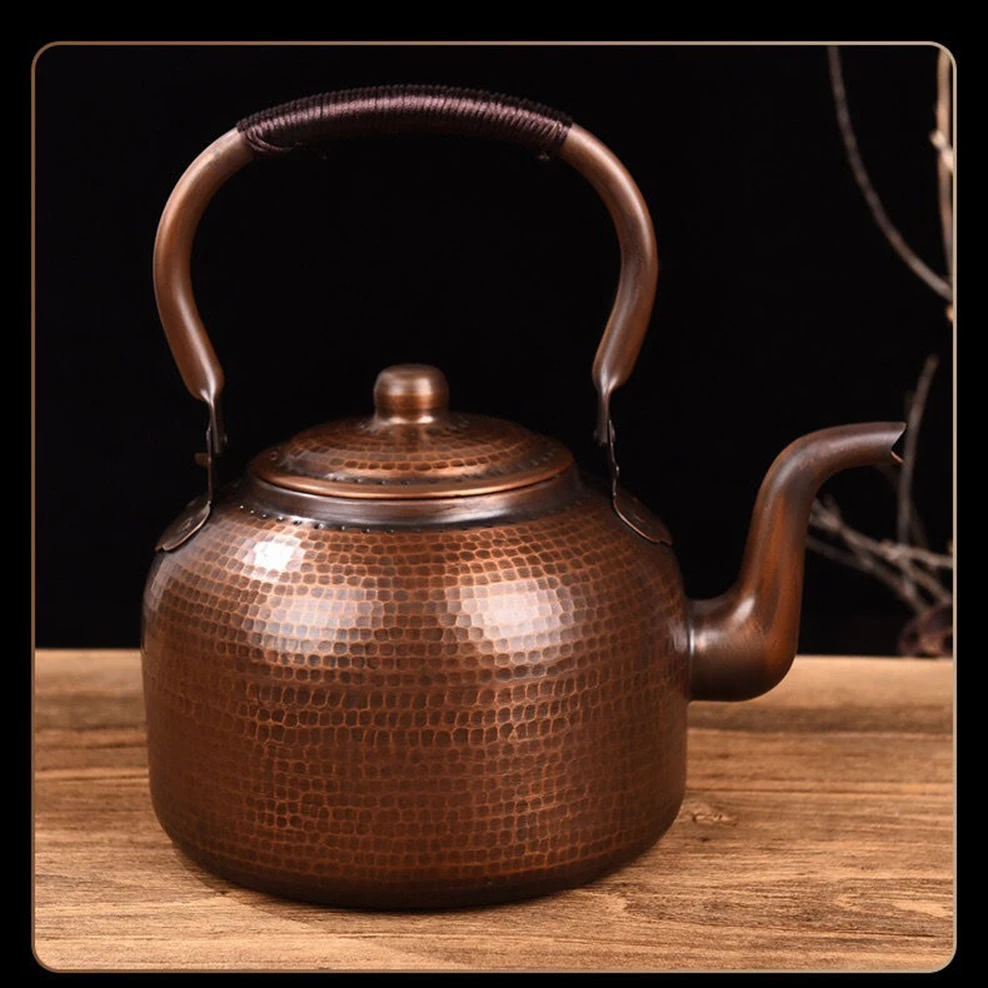 3L/5L Vintage Copper Pot Red Copper Boiling Kettle Home Teapot For Gas/Induction Cooker Tea Infuser Health Tea Pot
3L/5L Vintage Copper Pot Red Copper Boiling Kettle Home Teapot For Gas/Induction Cooker Tea Infuser Health Tea Pot