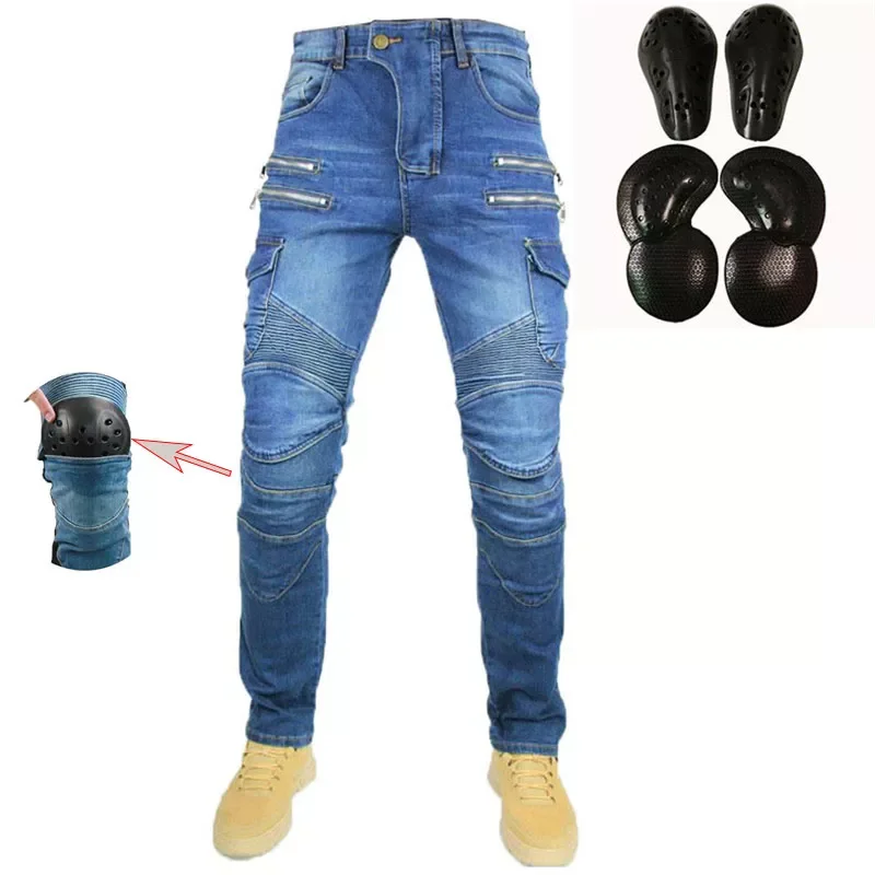 The new zipper motorcycle riding pants men's motorcycle pants fall-resistant four seasons racing handsome slim jeans
The new zipper motorcycle riding pants men's motorcycle pants fall-resistant four seasons racing handsome slim jeans