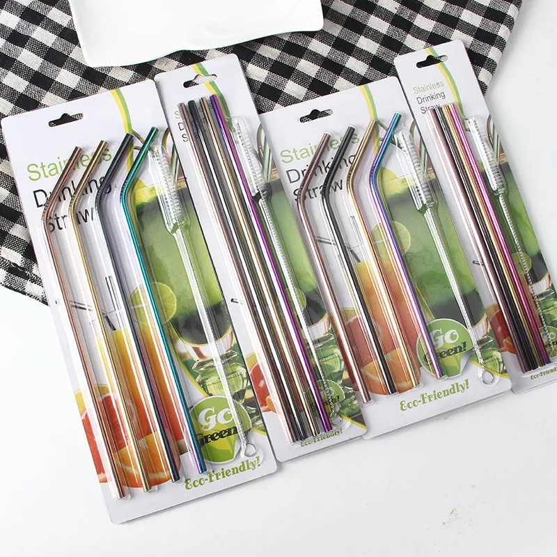 4pcs Metal Straw Set Reusable Straw 304 Stainless Steel Drinking Straw Eco-Friendly Rainbow Straw For Mugs 20/30oz
4pcs Metal Straw Set Reusable Straw 304 Stainless Steel Drinking Straw Eco-Friendly Rainbow Straw For Mugs 20/30oz