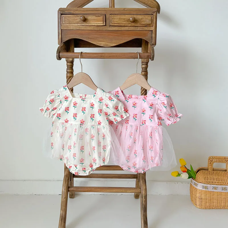 MILANCEL 2022 Summer Infant Bodysuit Baby Girl Mesh Small Flower Puff Sleeve Bodysuit Baby Clothes
MILANCEL 2022 Summer Infant Bodysuit Baby Girl Mesh Small Flower Puff Sleeve Bodysuit Baby Clothes