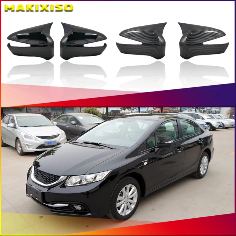 2 Pieces High Quality Abs Plastic Bat Style Mirror Covers Caps RearView Piano Black For Honda Civic 8th gen 2006-2012 FD6 
2 Pieces High Quality Abs Plastic Bat Style Mirror Covers Caps RearView Piano Black For Honda Civic 8th gen 2006-2012 FD6
