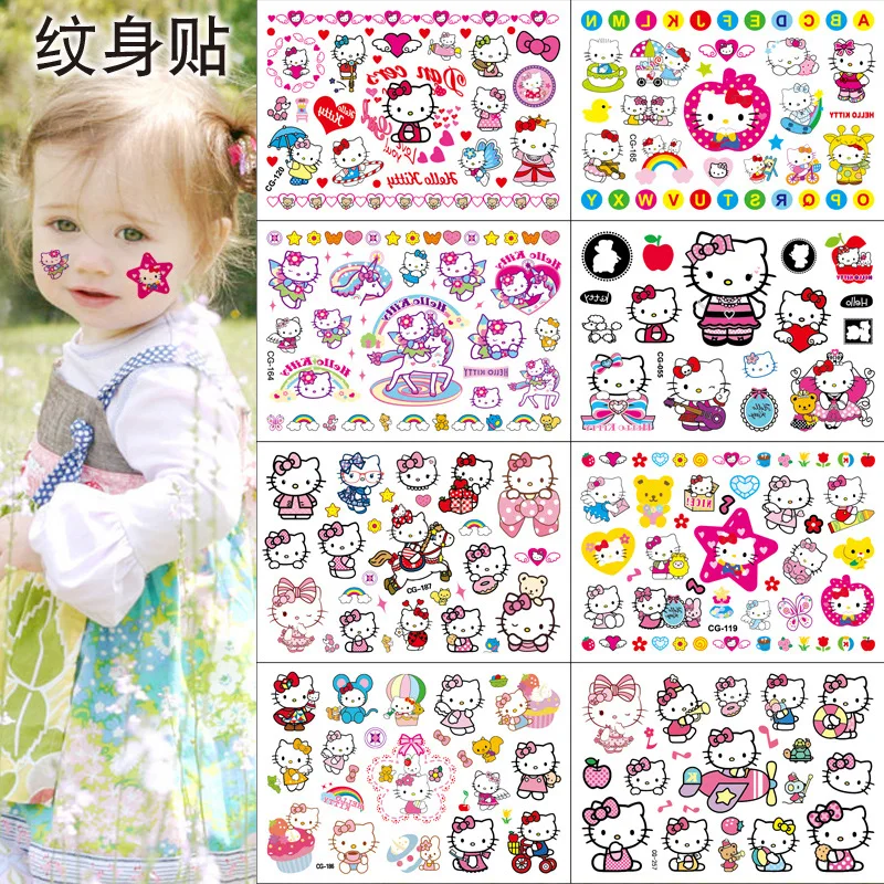 8 children's Sanrio cartoon KT cat tattoo stickers water transfer kindergarten reward paste painting cute cute kawaii gift
8 children's Sanrio cartoon KT cat tattoo stickers water transfer kindergarten reward paste painting cute cute kawaii gift