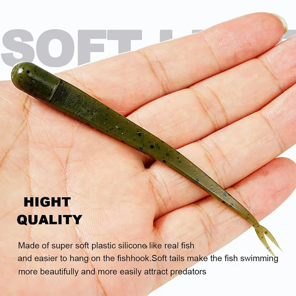 10PCS Fishing Tool Bionic Wobbler Sea Fishing Soft Bait With Forked Tail Artificial Bait Worm Lure
10PCS Fishing Tool Bionic Wobbler Sea Fishing Soft Bait With Forked Tail Artificial Bait Worm Lure