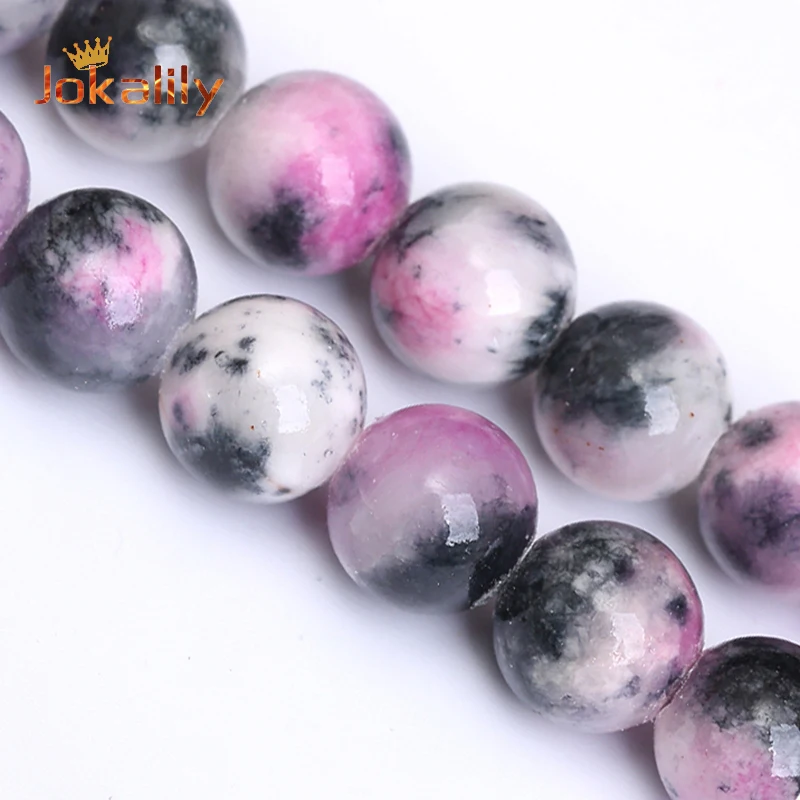 6 8 10 12mm Pink Black Persian Jades Round Loose Spacer Beads For Jewelry Making Stone Beads Diy Bracelets Necklaces 15" Strand
6 8 10 12mm Pink Black Persian Jades Round Loose Spacer Beads For Jewelry Making Stone Beads Diy Bracelets Necklaces 15" Strand