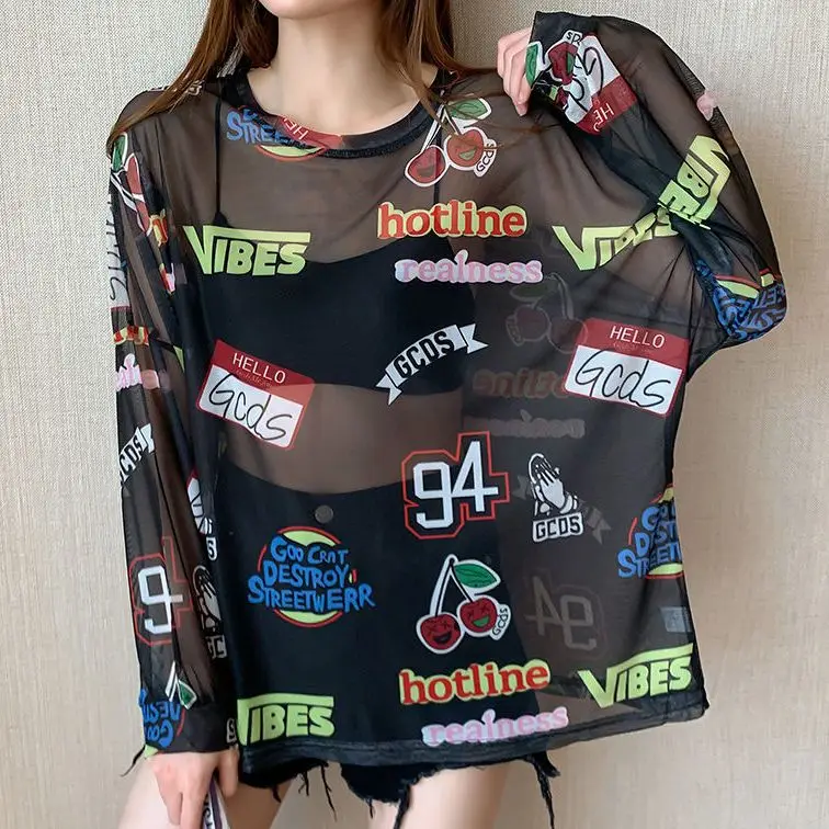 Sun Protection Clothing Plump Girls Large Size Women's Clothing Summer Loose Long Sleeve T-shirt Blouse Student Top Fashion
Sun Protection Clothing Plump Girls Large Size Women's Clothing Summer Loose Long Sleeve T-shirt Blouse Student Top Fashion
