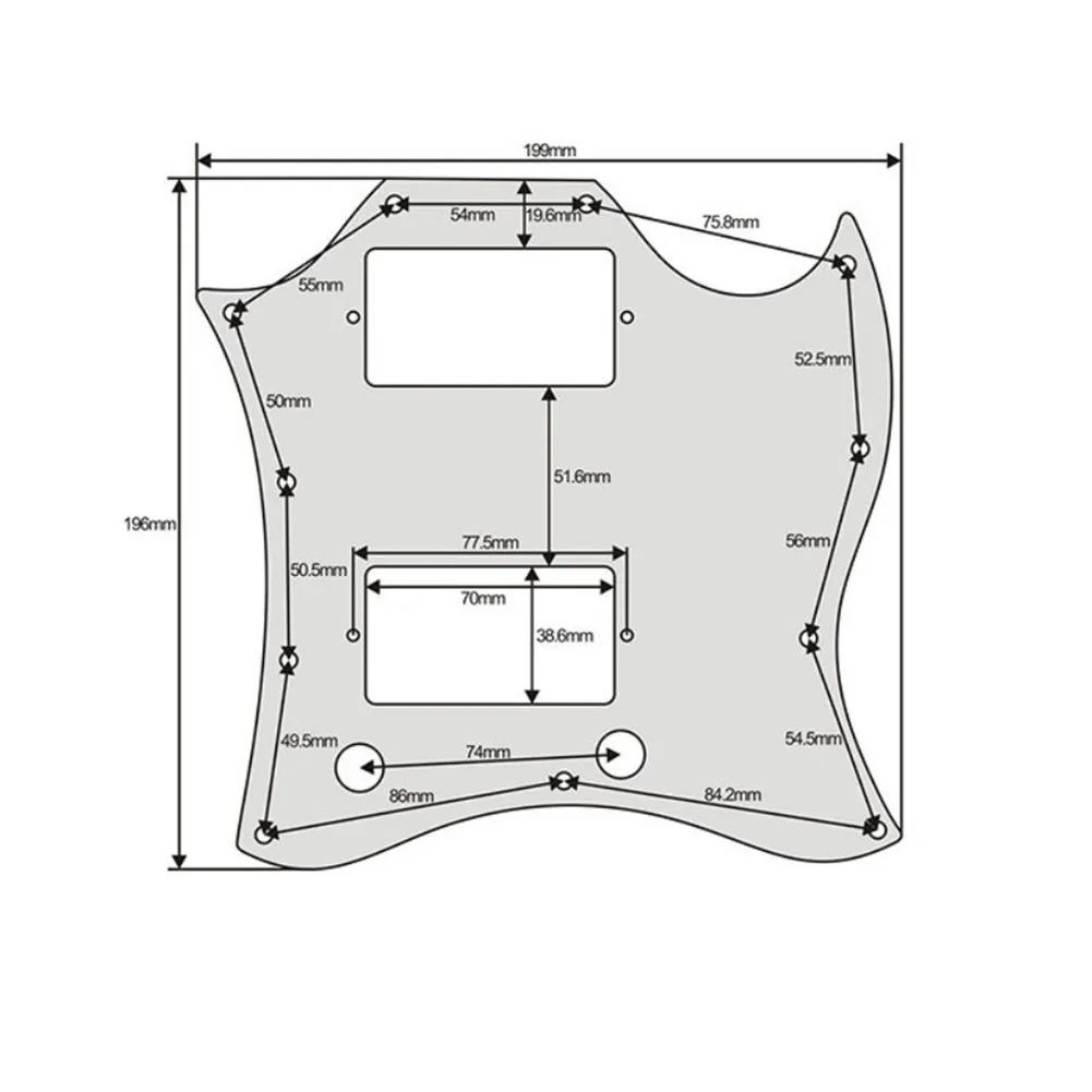 Professional PVC Guitar Pickguard SG Special Scratch Plate Pickguard To For EPI SG Style Electric Guitars Accessories Parts
Professional PVC Guitar Pickguard SG Special Scratch Plate Pickguard To For EPI SG Style Electric Guitars Accessories Parts