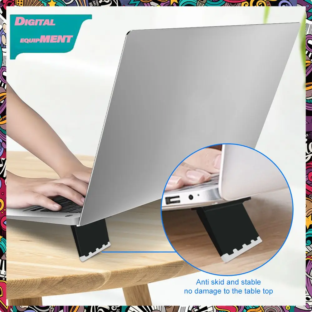 Folding Laptop Stand Light Computer Cooling Holder Multi-purpose Heat Dissipation Cooling Stand Bracket Non-slip Portable Black
Folding Laptop Stand Light Computer Cooling Holder Multi-purpose Heat Dissipation Cooling Stand Bracket Non-slip Portable Black