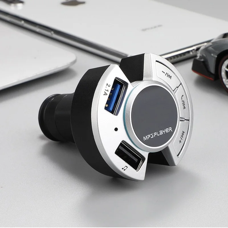 Car Bluetooth MP3 Music Player Multi-function USB Player With LED Display Two USB 2.1A Car Cigarette Lighter Fast Car Charger
Car Bluetooth MP3 Music Player Multi-function USB Player With LED Display Two USB 2.1A Car Cigarette Lighter Fast Car Charger