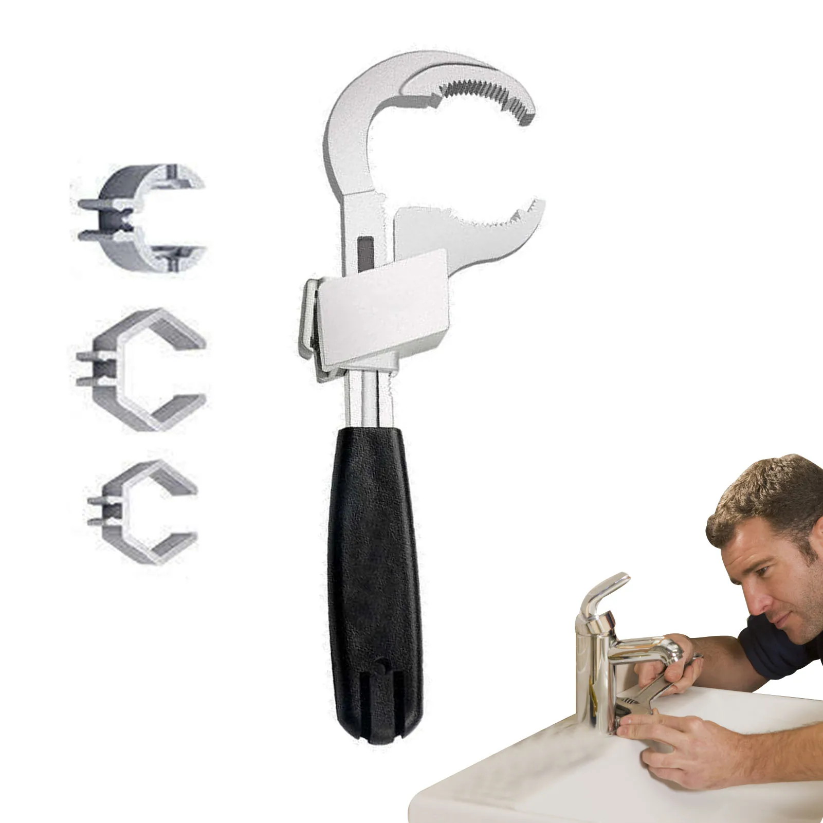 Double-Ended Wrench Universal Wrench Tool Adjustable Universal Adjustable Double Head Water Pipe Wrench Bathroom Disassembly And
Double-Ended Wrench Universal Wrench Tool Adjustable Universal Adjustable Double Head Water Pipe Wrench Bathroom Disassembly And