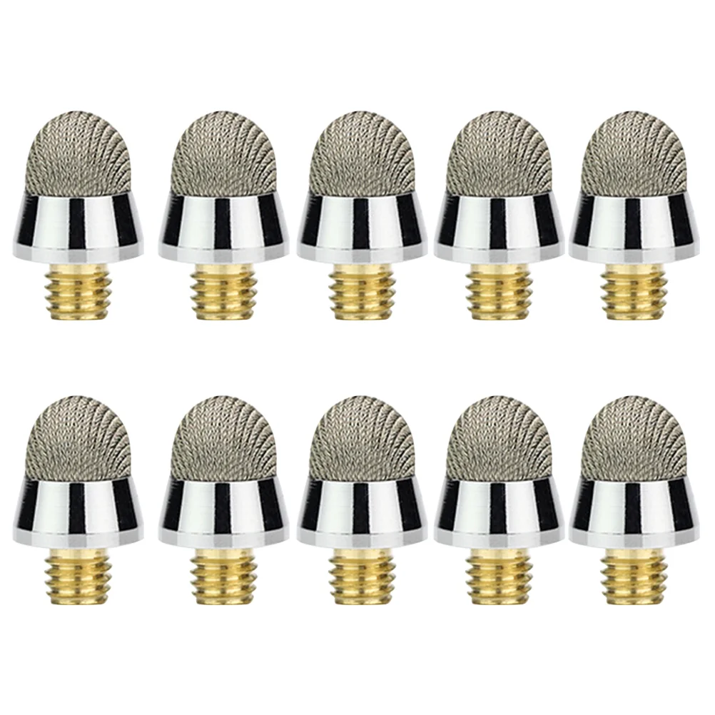 10 Pcs Touch Capacitive Tip Screen Stylus Pen Accessory Fiber Tips Handwriting Silver Cloth Head Replacement
10 Pcs Touch Capacitive Tip Screen Stylus Pen Accessory Fiber Tips Handwriting Silver Cloth Head Replacement