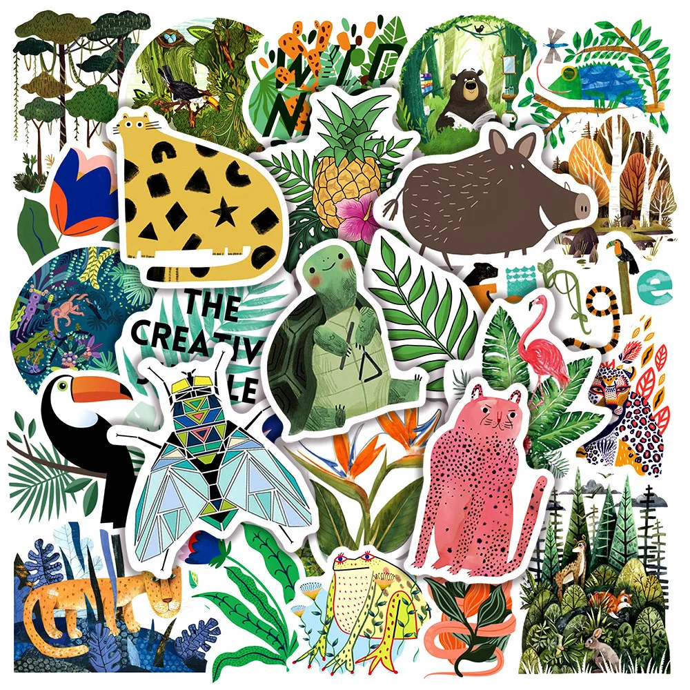 50 pcs of artistic children's illustrations animal and plant graffiti stickers bicycles laptops water cups stickers
50 pcs of artistic children's illustrations animal and plant graffiti stickers bicycles laptops water cups stickers