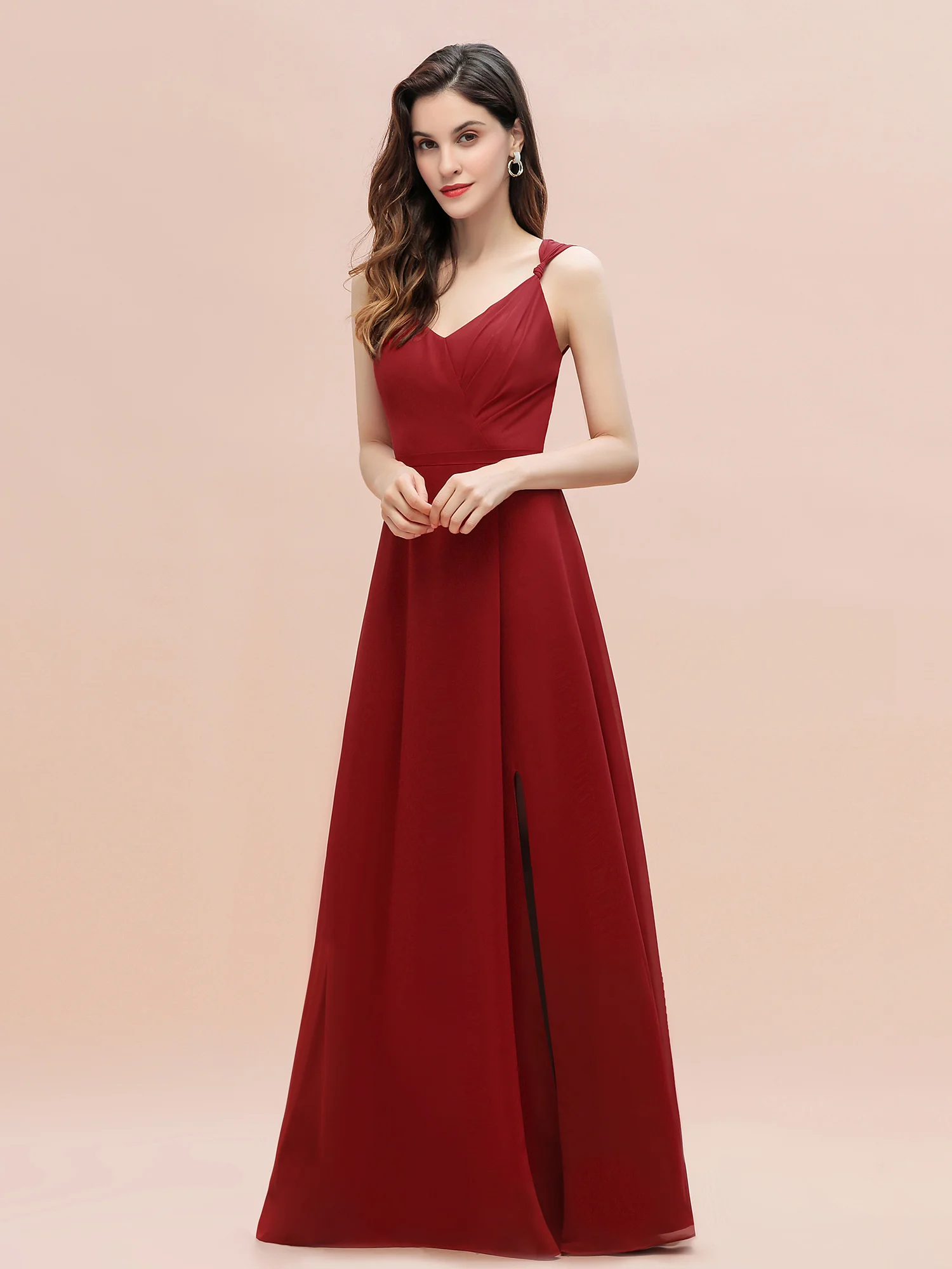 XunBei Rust Chiffon Slit Long Bridesmaid Dresses For Weddings 2022 V Neck Open Back Prom Evening Gowns Robe Mariage Invité
XunBei Rust Chiffon Slit Long Bridesmaid Dresses For Weddings 2022 V Neck Open Back Prom Evening Gowns Robe Mariage Invité