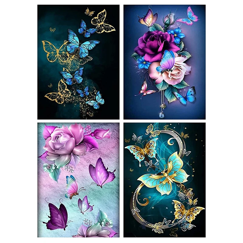 4 Pack 5D Diamond Painting Kits, Adults By Number Diamond Painting Artkits ,For Home Wall Decor Flowers
4 Pack 5D Diamond Painting Kits, Adults By Number Diamond Painting Artkits ,For Home Wall Decor Flowers