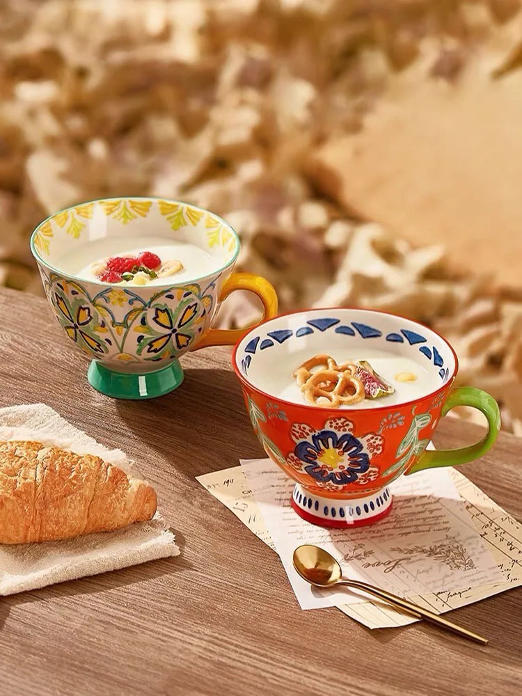 1 Piece New Chinese Tea Cup Retro Ceramic Mug 420ml Top-grade Porcelain Coffee Milk Heat Resistant Oats Breakfast Drinkware Tool
1 Piece New Chinese Tea Cup Retro Ceramic Mug 420ml Top-grade Porcelain Coffee Milk Heat Resistant Oats Breakfast Drinkware Tool