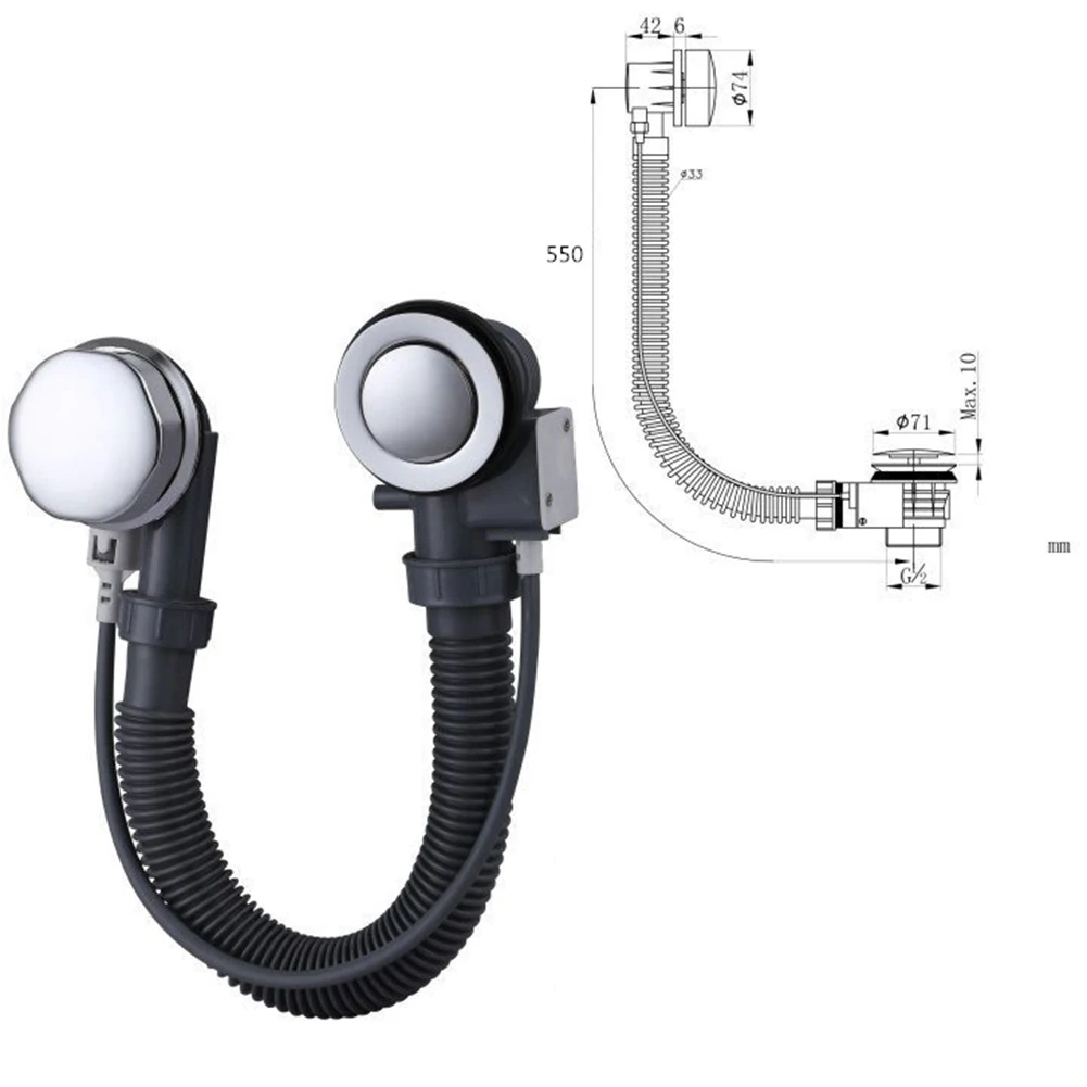Drainer Bath Waste Black Concealed Easy Installation G1 1/2\\\\\\\\\\\\\\\" Connection P-op-Up Bath Waste Plated Plug Brand New
Drainer Bath Waste Black Concealed Easy Installation G1 1/2\\\\\\\\\\\\\\\" Connection P-op-Up Bath Waste Plated Plug Brand New