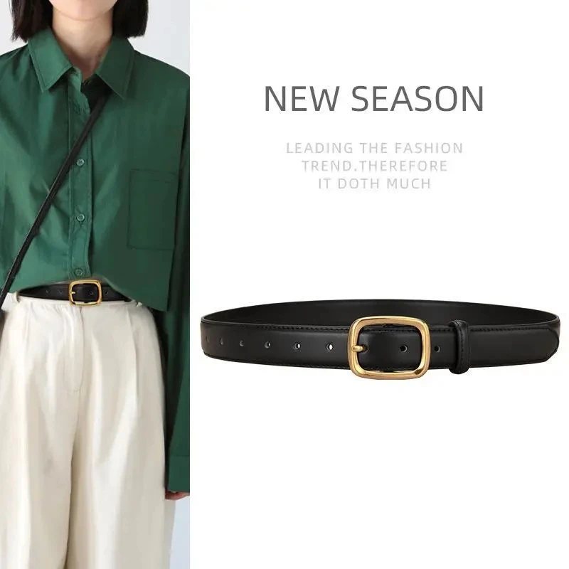 2022 New High Quality Leather Ladies Belt Fashion Simple Alloy Buckle Jeans Decorative Belt Vintage Designer Waistband
2022 New High Quality Leather Ladies Belt Fashion Simple Alloy Buckle Jeans Decorative Belt Vintage Designer Waistband