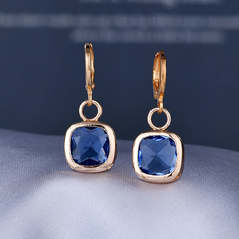 Statement Square Blue Sapphire Jewelry Set for Women Wedding Engagement Gold Necklace Earrings Charm Jewelry Joyas De Mujer
Statement Square Blue Sapphire Jewelry Set for Women Wedding Engagement Gold Necklace Earrings Charm Jewelry Joyas De Mujer