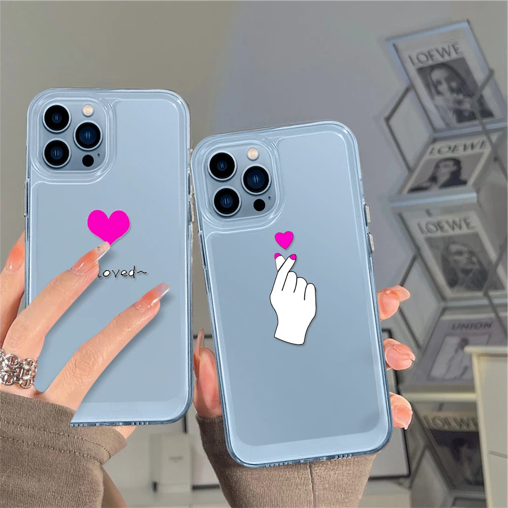 Pink Love Heart Clear Phone Case for iPhone 14 13 12 11 Pro Max Mini XS XR X Transparent Shell Cover for iPhone14promax Fundas
Pink Love Heart Clear Phone Case for iPhone 14 13 12 11 Pro Max Mini XS XR X Transparent Shell Cover for iPhone14promax Fundas