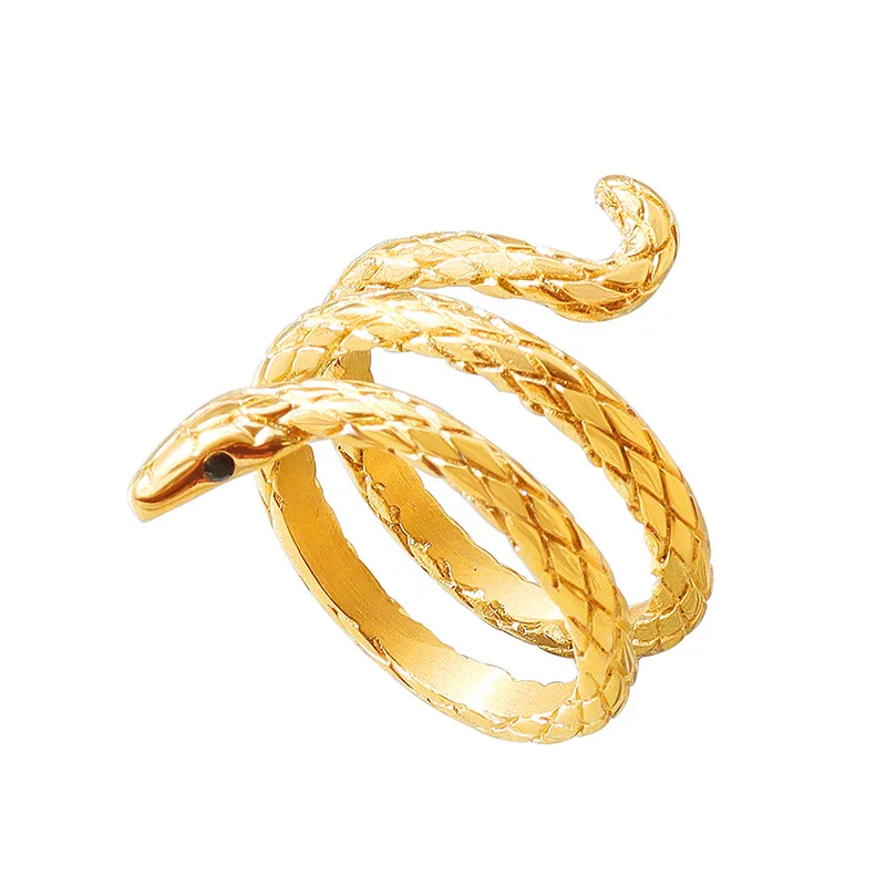Titanium Steel Punk Hip Hop Snake Ring for Women Animal Jewelry Trendy Couple Ring Stainless Steel Ring Anillos Mujer Wholesale
Titanium Steel Punk Hip Hop Snake Ring for Women Animal Jewelry Trendy Couple Ring Stainless Steel Ring Anillos Mujer Wholesale