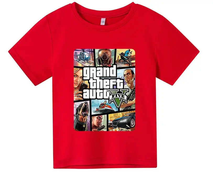 Футболка для мальчиков и девочек с принтом Grand Theft Auto - купить по выгодной цене |