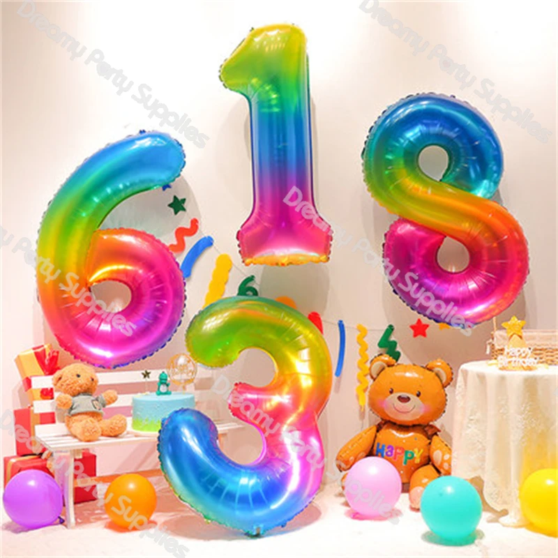 40inch Multicolor Nmuber Birthday Party Balloon Decorations Big Aluminum Film Balloon Anniversary Wedding Baby Shower Decoration
40inch Multicolor Nmuber Birthday Party Balloon Decorations Big Aluminum Film Balloon Anniversary Wedding Baby Shower Decoration