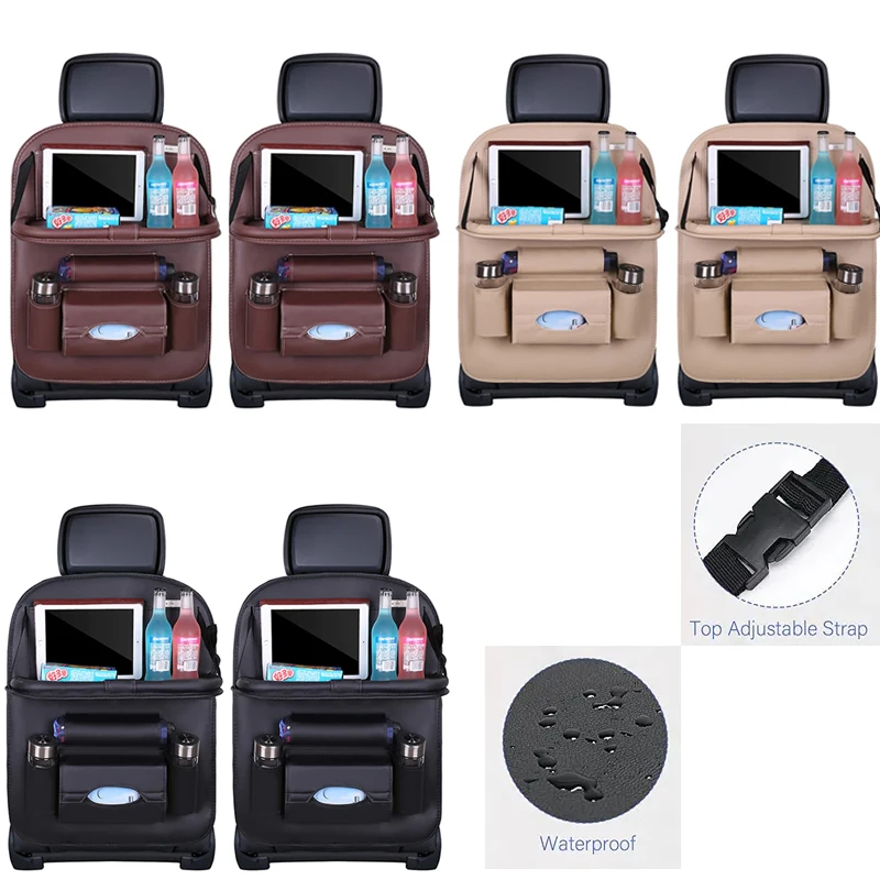 2 Pcs Car Seat Organizer Car Back Seat Organizer Storage Bag with Foldable Table Tray Tablet Holder Tissue Box Auto Interior
2 Pcs Car Seat Organizer Car Back Seat Organizer Storage Bag with Foldable Table Tray Tablet Holder Tissue Box Auto Interior