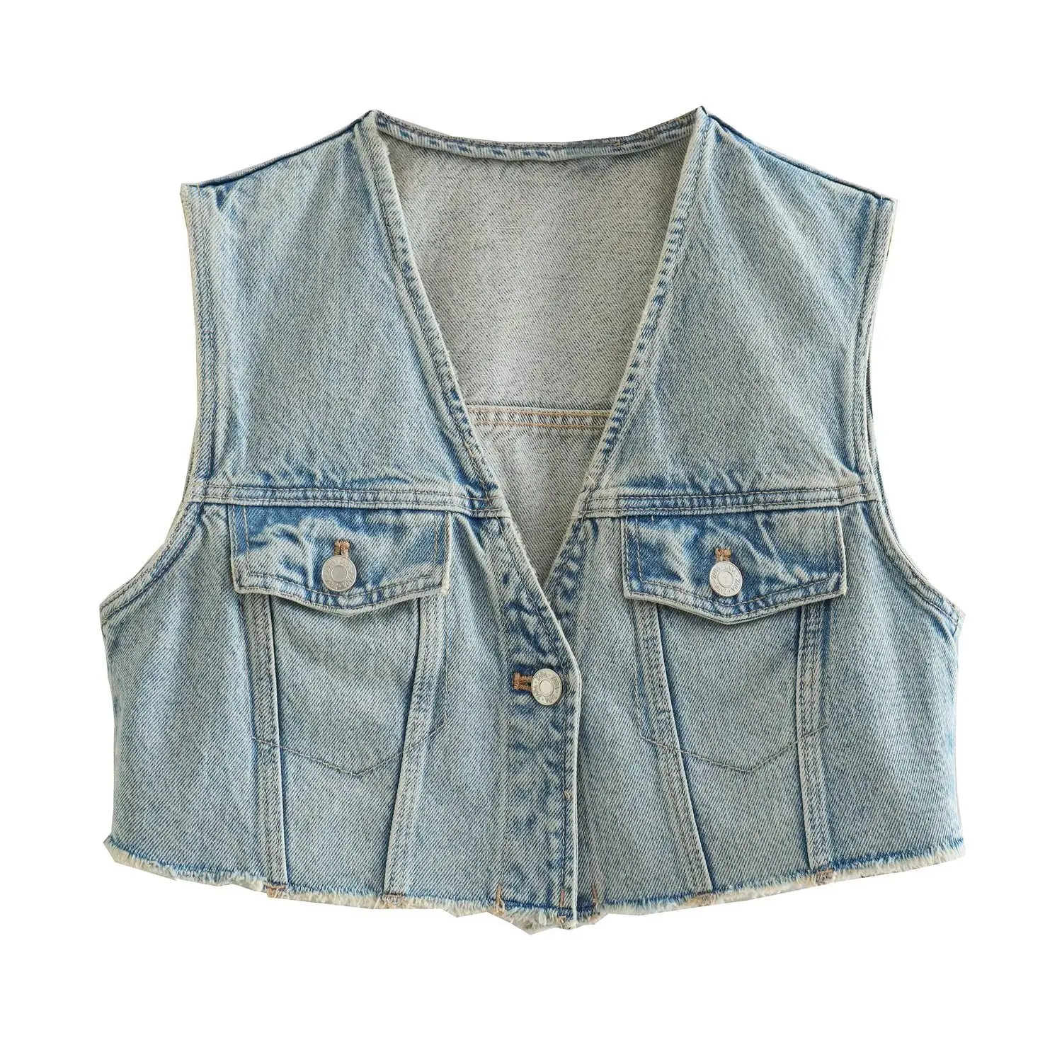 Women 2023 New Fashion Cropped Frayed Denim Tank Tops Vintage Paikou v-neck Female Camis Chic Tops
Women 2023 New Fashion Cropped Frayed Denim Tank Tops Vintage Paikou v-neck Female Camis Chic Tops