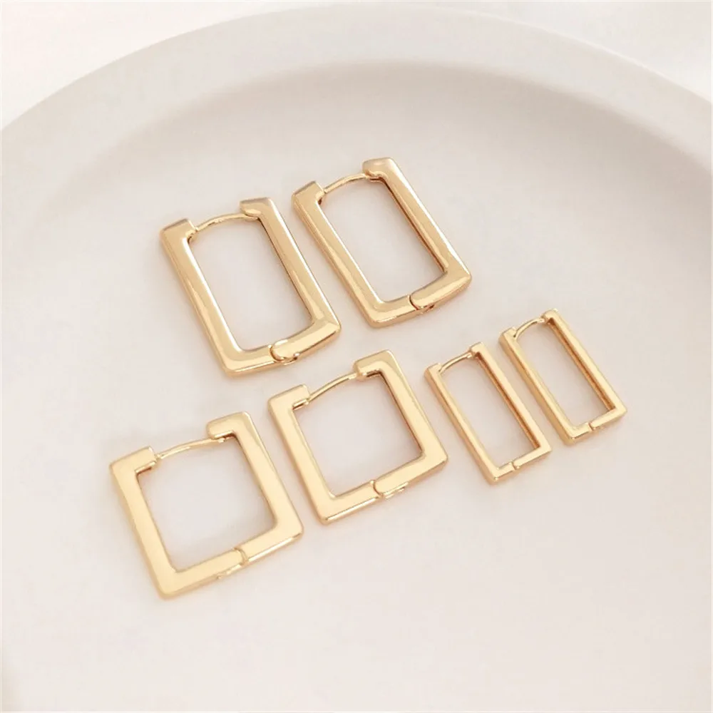 14K Gold Filled Plated Geometric square ear clasp rectangular French ear clip Fashion earrings diy earrings
14K Gold Filled Plated Geometric square ear clasp rectangular French ear clip Fashion earrings diy earrings