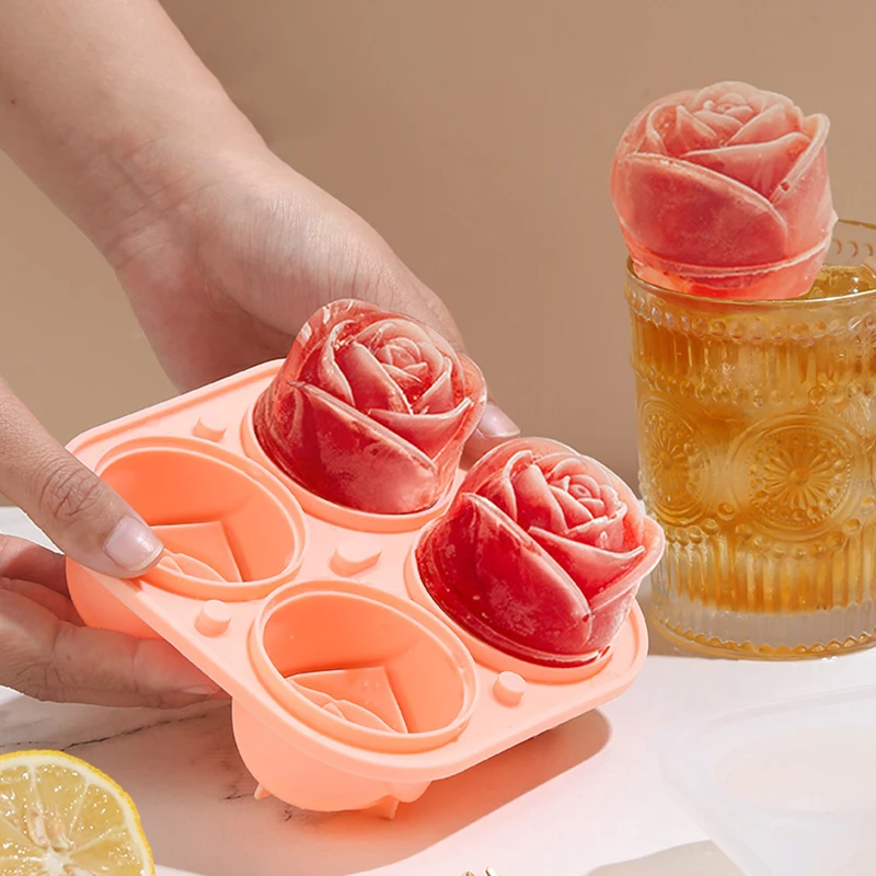 Thanstar Summer Silicone Ice Cube Molds Rose Flower Shape Ice Cream Tray Whiskey Cocktails Reusable Icemaker Kitchen Accessories
Thanstar Summer Silicone Ice Cube Molds Rose Flower Shape Ice Cream Tray Whiskey Cocktails Reusable Icemaker Kitchen Accessories