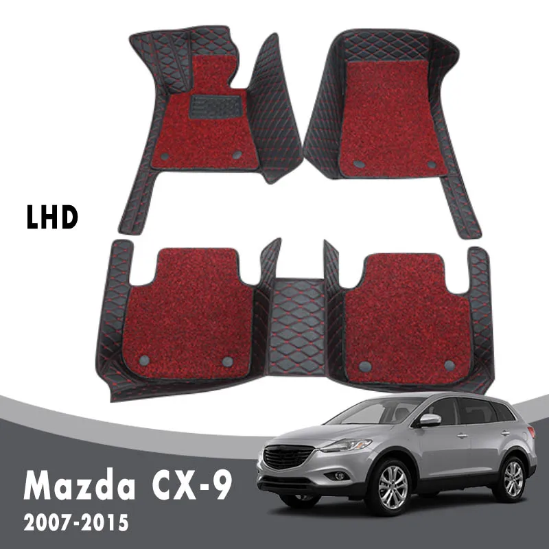 LHD Car Floor Mats Double Layer Wire Loop Carpets For Mazda CX-9 CX9 2015 2014 2013 2012 2011 2010 2009 2008 2007 (5 seats)
LHD Car Floor Mats Double Layer Wire Loop Carpets For Mazda CX-9 CX9 2015 2014 2013 2012 2011 2010 2009 2008 2007 (5 seats)