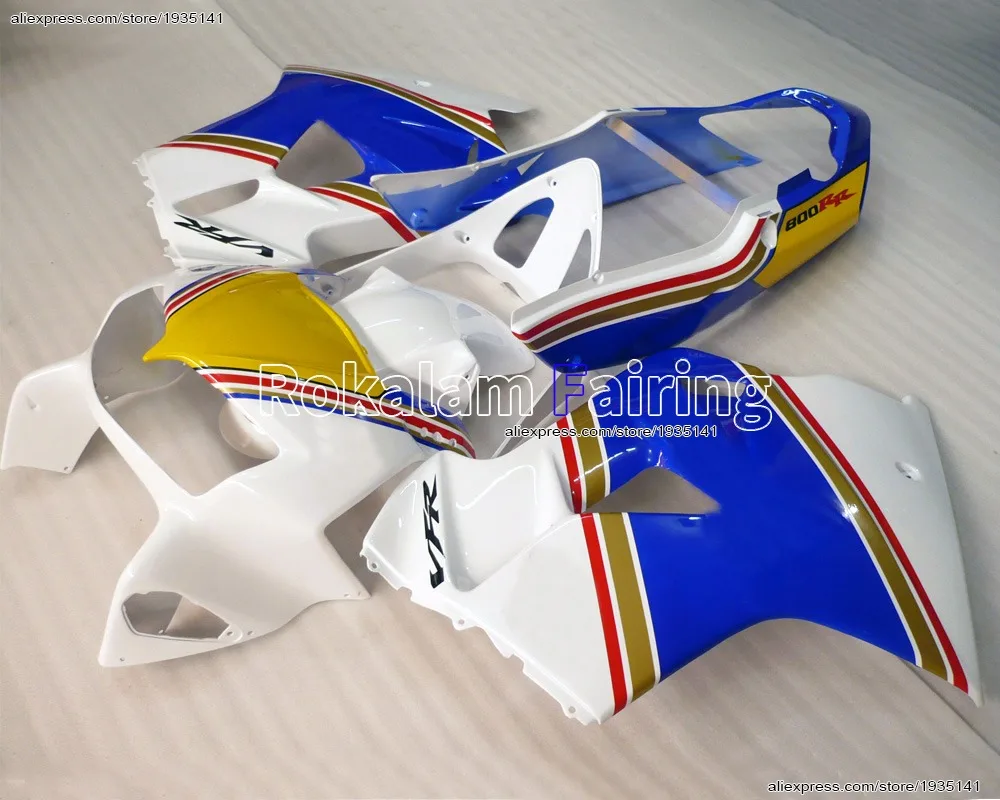 Комплект для Honda VFR800 98 99 00 01 VFR 800 VFR800RR 1998 1999 2000 2001 VFR 800RR тела послепродажного обтекатель комплект 
Комплект для Honda VFR800 98 99 00 01 VFR 800 VFR800RR 1998 1999 2000 2001 VFR 800RR тела послепродажного обтекатель комплект