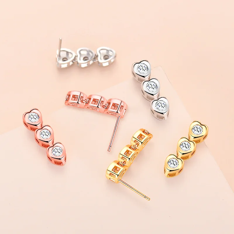 TKJ 2022 New Simple Zircon Love Ladies Earrings Fashion Small Fresh Heart-Shaped Personality Student Earrings Female Jewelry
TKJ 2022 New Simple Zircon Love Ladies Earrings Fashion Small Fresh Heart-Shaped Personality Student Earrings Female Jewelry