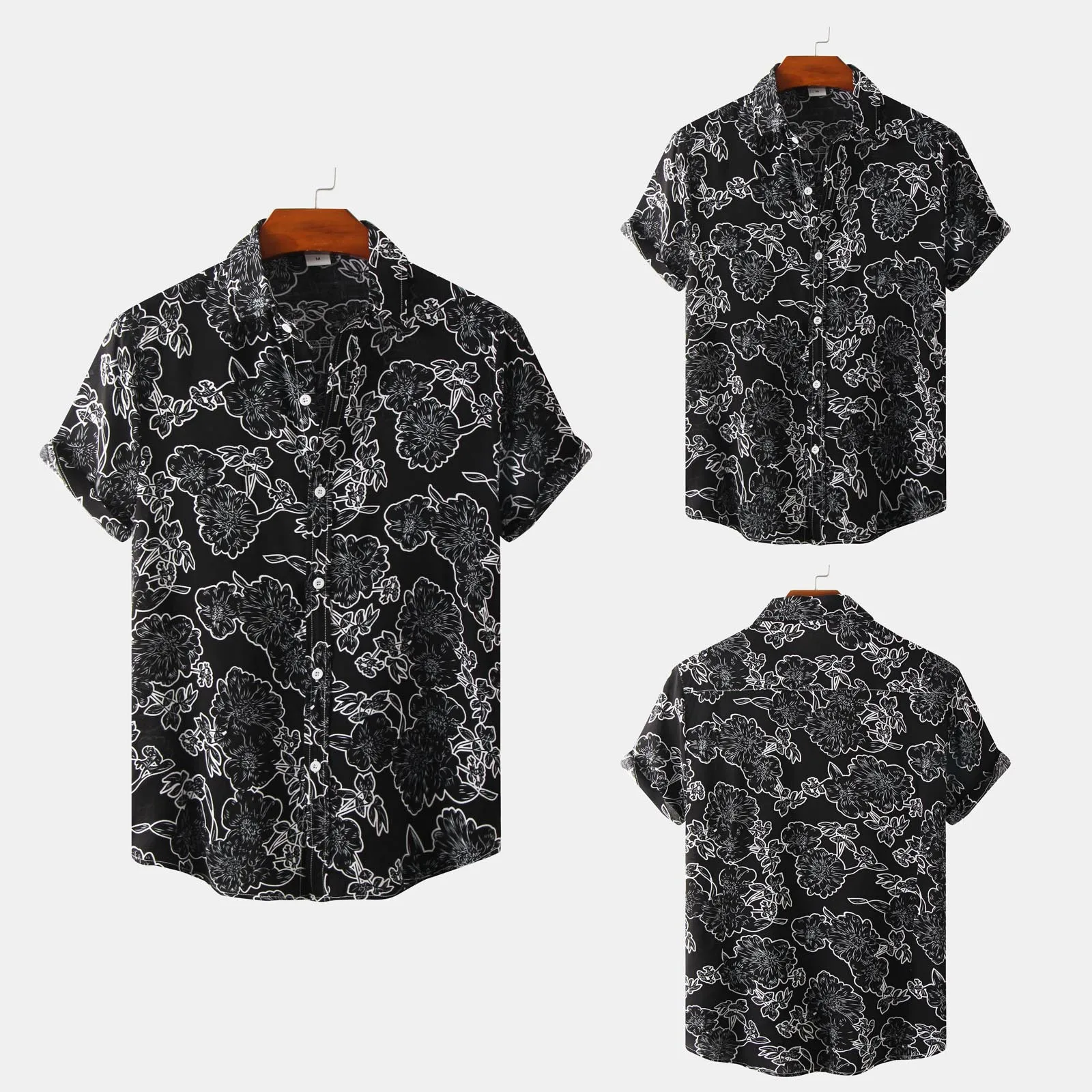 Men Large Shirts Mens Fashion And Leisure Printing Buckle Lapel Short Sleeve Shirt Top Short Sleeve Plain Shirt Men
Men Large Shirts Mens Fashion And Leisure Printing Buckle Lapel Short Sleeve Shirt Top Short Sleeve Plain Shirt Men